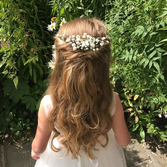 flower girl hairstyles floral hair for flower girl