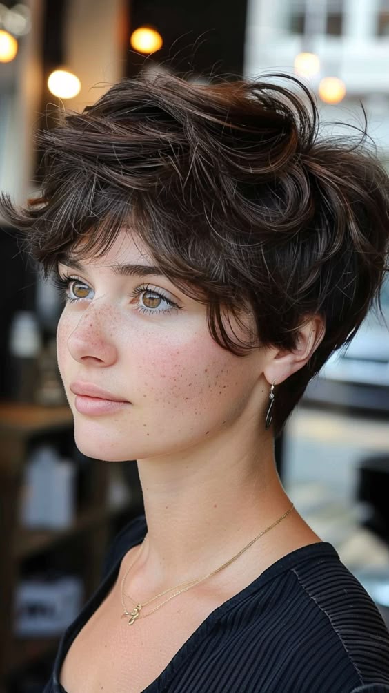 chic short hair short wavy hairstyles