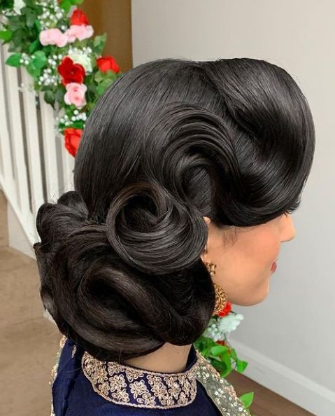 20+ Pin Up Hairstyles Influencers Love 18 pin up hairstyles gorgeous black wedding hair