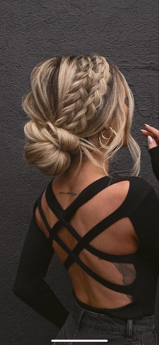 fancy hairstyles elegant double braided hair