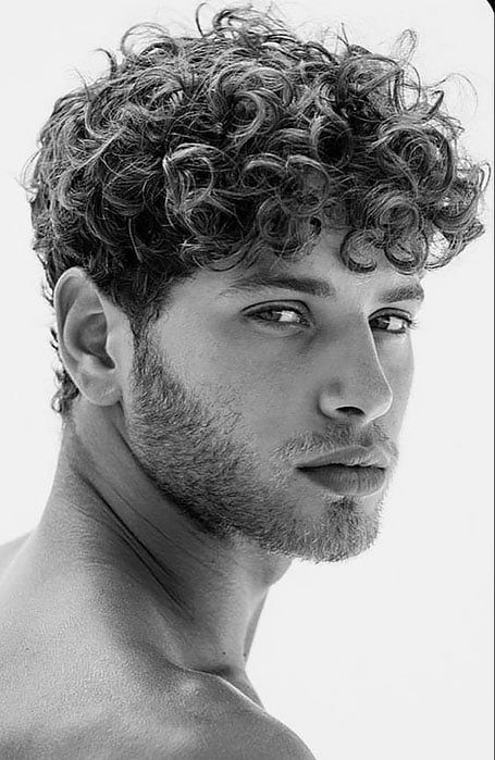 men curly hairstyles sexy short curly hair