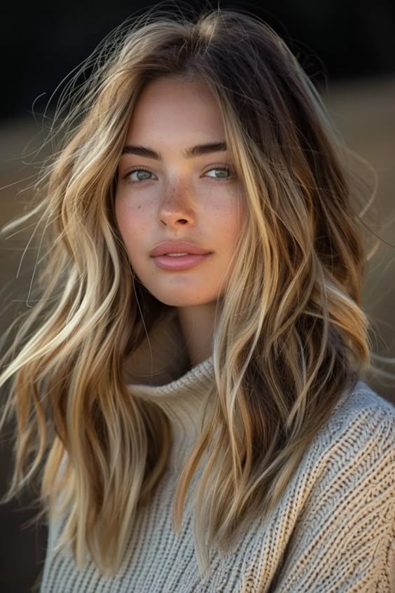 sunkissed hair brunette brunette summer hair inspo
