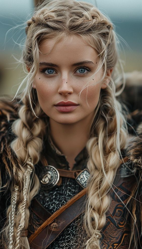viking hairstyles viking warrior shield maiden