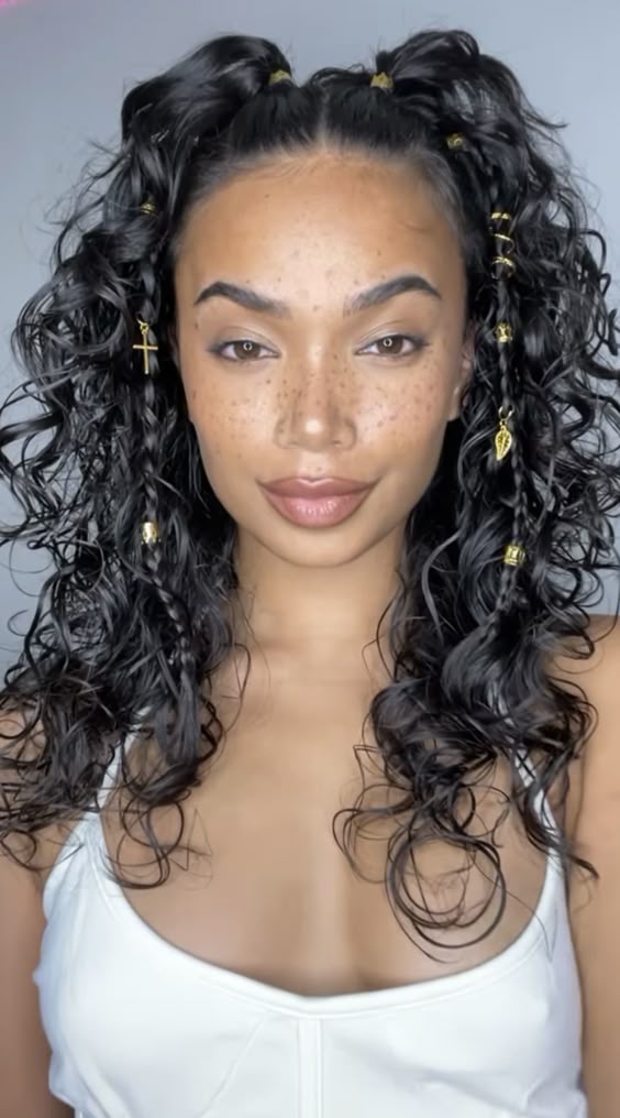 quick hairstyles curly black summer hair