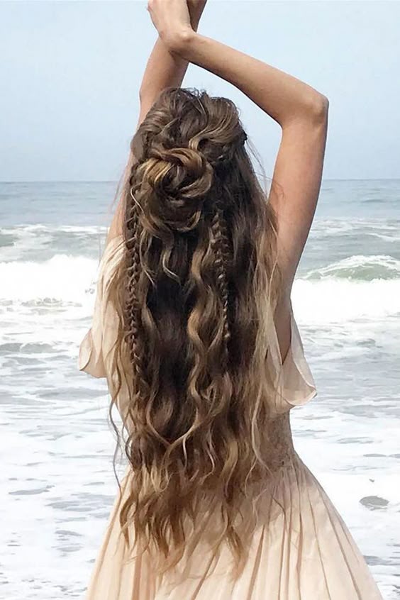  long brown chopped hair 