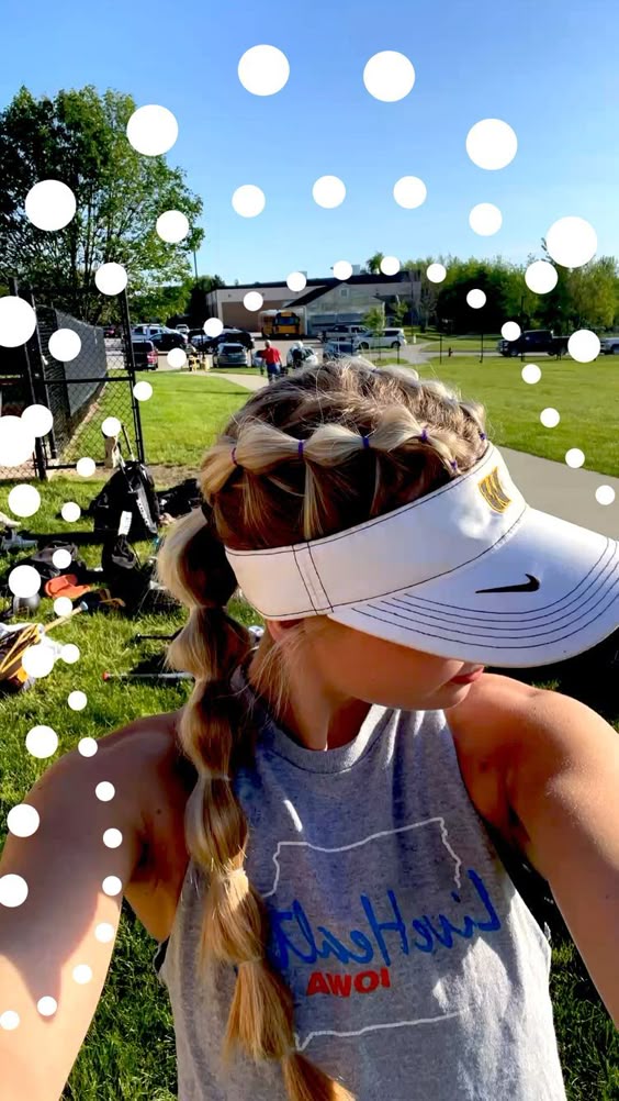  softball hair 