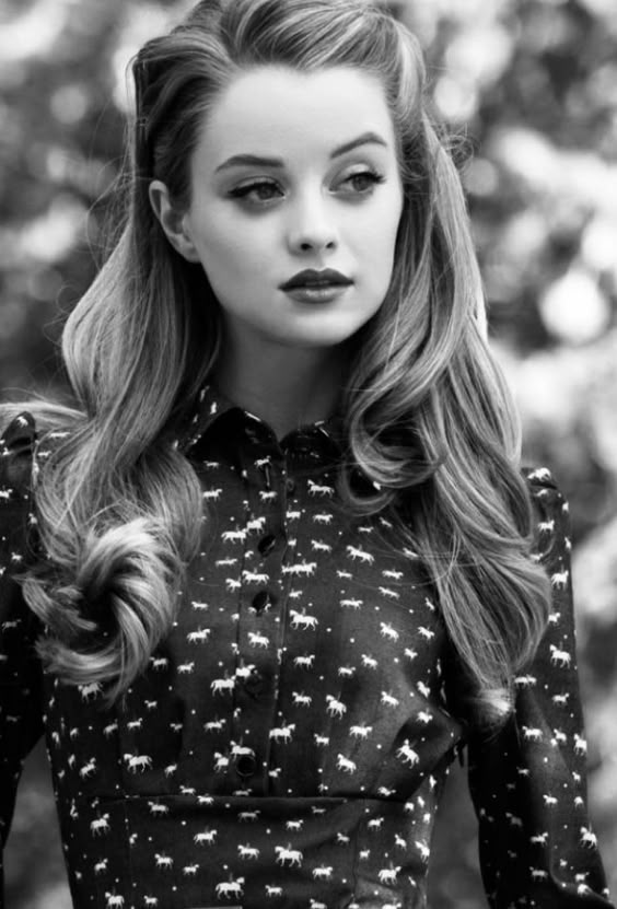 vintage hairstyles black and white retro hair