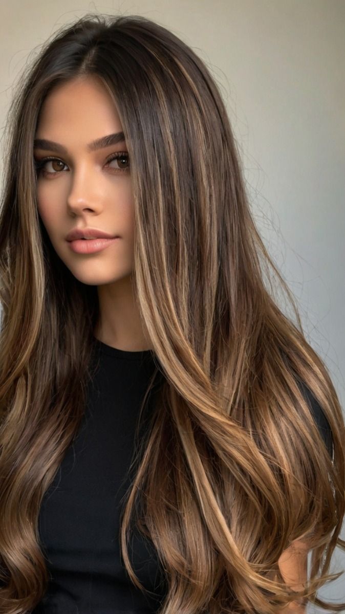 brown hair brown balayage