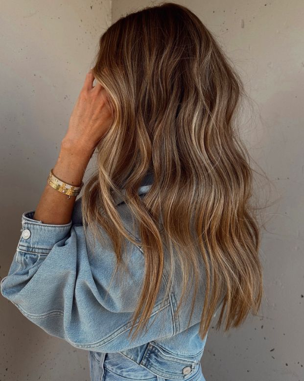 sunkissed hair brunette bronde summer hair